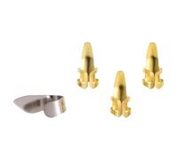 Hoement Stainless Steel Guitar Finger Set 1 Thumb Sleeve and 3 Index Finger Sleeves and Extra Control of The Strings for Guitar and Bass Players
