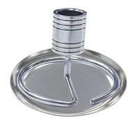 Hoement Stainless Steel Moxa Stick Holder Base with Round Tray Compact Burning Rack for Home Spa Yoga Retreat Moxibustion Therapy Portable for Moxa Roll Incense