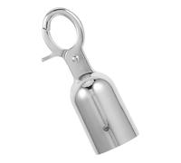 Hoement Stainless Steel Rope End Stopper Cap Post Barrier Hook for Crowd Control Handrail Accessories Secure Stopper Cord Ends for Safety and Long-term Use