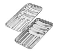 Hoement Stainless Steel Sausage Mold for DIY Hot Dog Making Non-Stick Smooth Interior Reusable Kitchen Tool for Oven Microwave and Steamer Safe Homemade Sausages