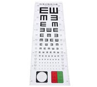 Hoement Standard Visual Test Chart Eye Chart Plastic Durable Material Designed for Clinic and Hospital Eye Pressure Testing