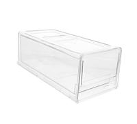Hoement Storage Box for Refrigerator Stackable Fridge Bins for Kitchen Food Storage Freezer Case Pull out Design for Organization