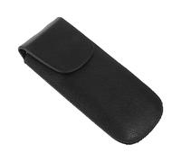 Hoement Sturdy 10-hole Blues Harmonica Leather Case Black Faux Leather Harmonica Storage Sleeve for Beginners and Professionals for Travel and Daily Use