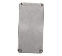 Hoement Sturdy Guitar Effect Aluminum Box Silver Diecast Case for Bass Gator Pedal Guitar Loop