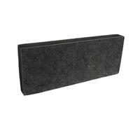 Hoement Subwoofer Sound Isolation Pad High Density Polyester Vibration Damping Cushion for Home Theatre and Entertainment Systems 15.75X7.87X2.05In Black