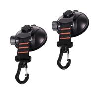 Hoement Suck Cup Hook 2pcs Abs Material Heavy Duty Wall Hanging Hooks for Kayaking and Canoeing Outdoor Tent Accessories with No Trace Design