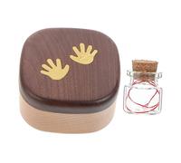 Hoement Teeth Storage for Lost Tooth Baby's Wooden Precious Box Keepsake Souvenir Suitable for Bedside Table Under Pillow