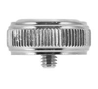 Hoement Tenor Horn Valve Buttons Replacement Caps in White Copper Nickel Plating Portable and Sl esign for Enhancing Playing Smoothness, for Replacing Old or Missing Buttons