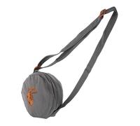 Hoement Tibetan Singing Bowl Carry Bag Portable Meditation Sound Bowl Holder Zipper Closure Grey Soft Storage Pouch for Musicians and Yoga Enthusiasts