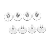 Hoement Toe Protector Cushions and Pu Forefoot Pads, Soft Silicone Sandals Toe Separators, 4 Pairs with Grain and Flat Designs, Anti-Friction Heel Pads for Women’s Flip-Flops and Thong Slippers