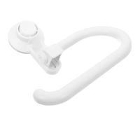 Hoement Toilet Tissue Holder for Bathroom Toilet Roll Holder Abs Wall Mounted Rotatable Suction Cup White Strong Suction Space Saving for Home Bathroom