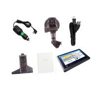 Hoement Touch Screen Car GPS Navigation with Storage Truck Mode with Weight Restrictions Vehicle Modes Hi-fi Speaker Player Satellite Signal View Map Updates for Eu Cars and Trucks