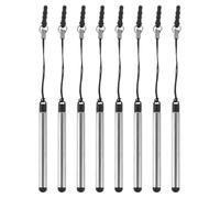 Hoement Touch Screen Pen 8pcs Retractable Compact Stylus Set with Plastic and Metal Construction for Tablet and ATM Operation