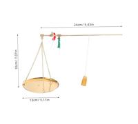 Hoement Traditional Chinese Handheld Scale Accurate Mini Copper Medicine Scale for Herbalists Portable Weighing Tool for Powder Jewelry Tea Coins Baking and Cooking