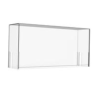 Hoement Transparent Acrylic Game Console Protective Case for Oled Dust-resistant Storage Box with Stable Base Wear-resistant and Clear Display Holder for Console and Controller