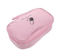 Hoement Travel Medicine Bag Small Tablet Pouch with Zippered Compartments Portable Survival Medicine Organizer for Business Trips Outdoor Activities Emergency Use