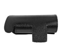 Hoement Trumpet Valve Pad Trumpet Valve Cover Pu Leather Comfortable Hand Feeling Easy to Install Stylish Elegant Design Black for Performance Occasions