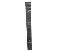 Hoement Ukulele and Guitar Fingerboard Replacement Tech Wood Fretboard with White Binding and Inlaid Pearloid Dots Guitar Accessory for Repair and Upgrade
