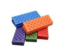Hoement Ultra Lightweight Folding Camping Seat Cushion Mat with Waterproof Xpe Material and Honeycomb Protrusions, Easy to Carry Orange Foldable Seat Pad for Outdoor Camping and Picnic