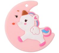 Hoement Unicorn Teether Teething Toy Charm Pendant for Soft Silicone Design Unicorn Gifts for Boys and Girls