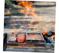 Hoement Unique Ancestor Sacrifice Paper Hot Pot for Qingming Festival Realistic Roasted Pork Design Traditional Ancestral Worship Offering Decorative and Ritual Use