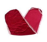 Hoement Velvet Guzheng Cover Dustproof Protector with Tassel, Supple Zao Red Guzheng Dust Cover for Folk Instrument Protection in Music Performance and Storage