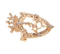 Hoement Vintage Meticulous Versatile with Craftsmanship and Functionality Brooch Pin Zinc Alloy Retro Horse Badge for Oktoberfest Accessories for Men Suitable Suit