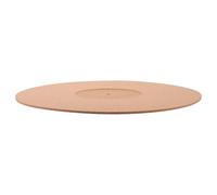Hoement Vinyl Record Player Cork Mat Anti-static Turntable Slipmat Groove 297mm Diameter 3mm Thickness Protective Pad for Home Dj Equipment