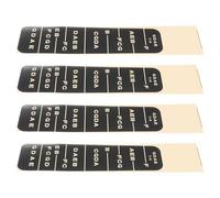Hoement Violin Fretboard Stickers to Find Note Positions 4pcs Paper Black off Intonation Decals on 4/4, 1/2, 1/4 Size Instruments for Violin Learners for Practice and Learning