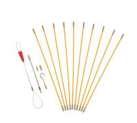 Hoement Wall Cable Fiberglass Wire Pulling Rod Fish Tape Tool for Electricians to Fish Wire Through Wall Cable Puller