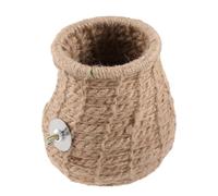 Hoement Warm Parrot Bed for Small Furry Animals and Birds, Hand-woven Cotton and Rope Nest with Lightweight Design, Easy to Store Winter Sleeping Bed Suitable for Use the Cage