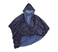 Hoement Waterproof Wheelchair Raincoat with Hood Reflective Adult Rain Poncho Foldable Polyester Taffeta Cover Suitable for Schools and Rainy Days
