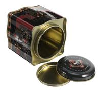 Hoement Wavy Vintage Metal Tea Canisters with Lids Irregular Shape Airtight Tin Storage Boxes for Loose Tea Coffee and Biscuit Storage