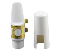 Hoement White Resin Alto Saxophone Mouthpiece Cap Accessory for Saxophone Supplies, Designed to Improve Dullness and Deliver Pure Tone, Suitable for Musical Instrument Protection