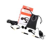 Hoement Wired Lavalier Microphone with Clip High Sensitivity Condenser Mic for Clear Conference Recording Compatible with Laptop Desktop Streaming Video Chat Portable Audio Kit