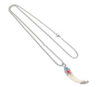 Hoement Wolf Tooth Pendant Necklace, Titanium Steel and Intricate Detailing Versatile Design for Men and Women for Everyday Casual Wear and Stylish Outfits
