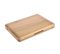Hoement Wooden Bassoon Reed Case with Slots Portable Hard Shell Reed Storage Box for Bassoon Accessories for Musicians the Go