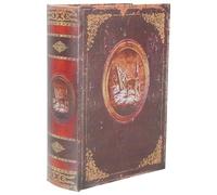 Hoement Wooden Bible Storage Box Xmas Party Adorn Candy Box for Presents Christmas Decor for Keepsakes