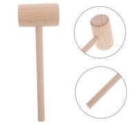 Hoement Wooden Mallet Hammer for Leather Crafts and Woodworking Beech Construction Balanced Head for Precise Strikes DIY Tool for Home Projects and Crafting Supplies