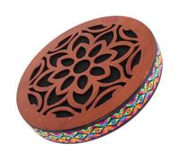 Hoement Wooden Ocean Drum Hand Percussion Instrument with Onomatopoeic Rain Sounds, Versatile Healing Therapy Drum for Solo Performances and Meditation, Traditional Ethnic Style Musical