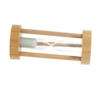 Hoement Wooden Sandglass Timer with White Sand Hourglass Clock for Cooking Games Exercise Home Office Decoration Modern Simple Style