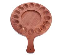 Hoement Wooden Storage Plate Reversible Deviled Tray for Easter Festive Occasions Wooden Serving Platter Desserts Break Resistant Design