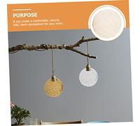 Hoement Woven Rattan Lampshade for Pendant Lamp Natural Straw Ceiling Light Cover Soft Light Diffuser for Home Restaurant Shop Wedding Decor Decorative Lamp Shade