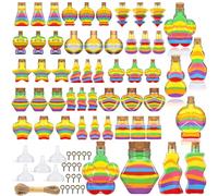 Hoemwarm 45 Pcs Summer Sand Art Plastic Bottles with Corks Lids, Potion Bottles Sand Art Kits for Boy Girl DIY Wedding Birthday Party Gift Crafts Decoration(Sand Not Included)