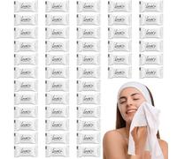 Hoemwarm 60 Pcs Disposable Washcloths for Travel, Large Size Thickening Compressed Towel Cotton Portable Face Towels for Camping, Hiking, Sports, Makeup Removal(11.8x9.4 inch)