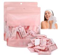 Hoemwarm 60 Pcs Disposable Washcloths for Travel, Large Size Thickening Compressed Towel Cotton Portable Face Towels for Camping, Hiking, Sports, Makeup Removal(11.8x9.4 inch, Pink)