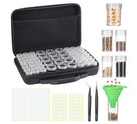 Hoemwarm Seed Storage Organizer Box, 57 Slots Seed Collection Containers Seed Storage Box with Label Tweezer Funnel,Gardening Seed Keeper Set for Flower Plants Garden（2 Size）