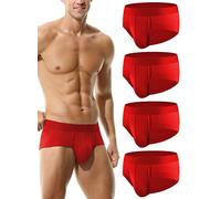 Hoerev Men Super Soft Bamboo Fibre Briefs Underwear Pack of 4