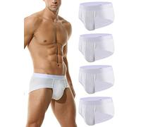 Hoerev Men Super Soft Bamboo Fibre Briefs Underwear Pack of 4