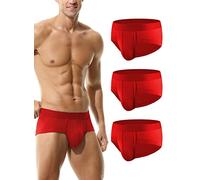 Hoerev Men's Bamboo Fibre Briefs Underwear, Pack of 3
